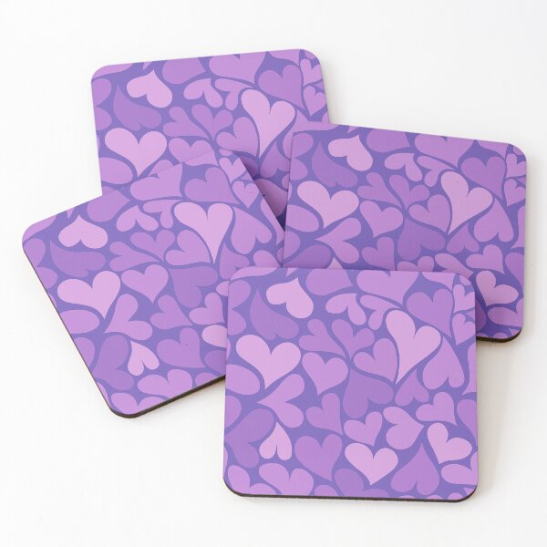 Item preview, Cute Valentine's Purple Hearts designed and sold by WeArePear.
