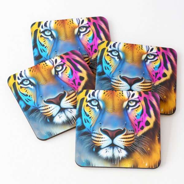 Item preview, Urban Graffiti Tiger Oil Painting Splattered designed and sold by SableSyndciate.