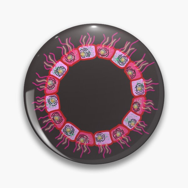 Item preview, Circular cuboid cells, RED VERSION, GRAY BACKGROUND designed and sold by Osher-BioArt.