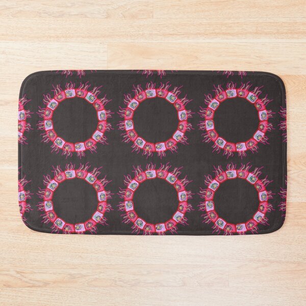 Item preview, Circular cuboid cells, RED VERSION, GRAY BACKGROUND designed and sold by Osher-BioArt.