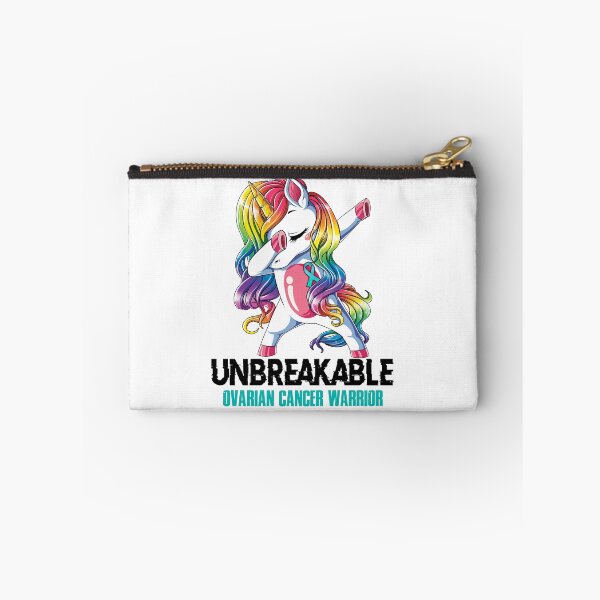 Item preview, Ovarian Cancer Awareness - Unicorn Ovarian Cancer Warrior Ribbon UNBREAKABLE designed and sold by Fernandezf.