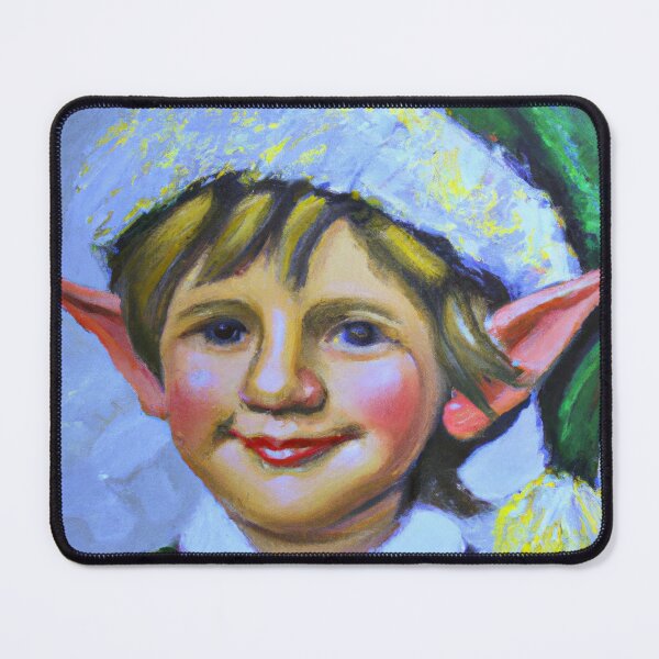 Item preview, A happy christmas elf designed and sold by MyOilArt4you.
