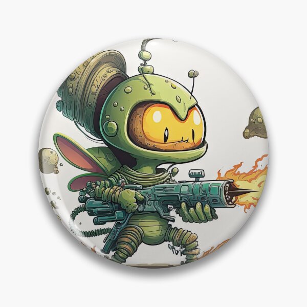 Item preview, Lovely Alien with a rocket gun designed and sold by mrlongfield.