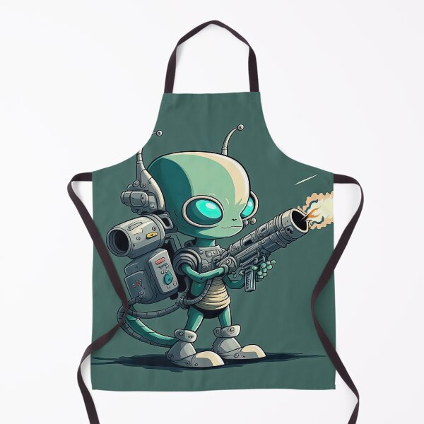 Item preview, Lovely Alien with a rocket lazer gun designed and sold by mrlongfield.