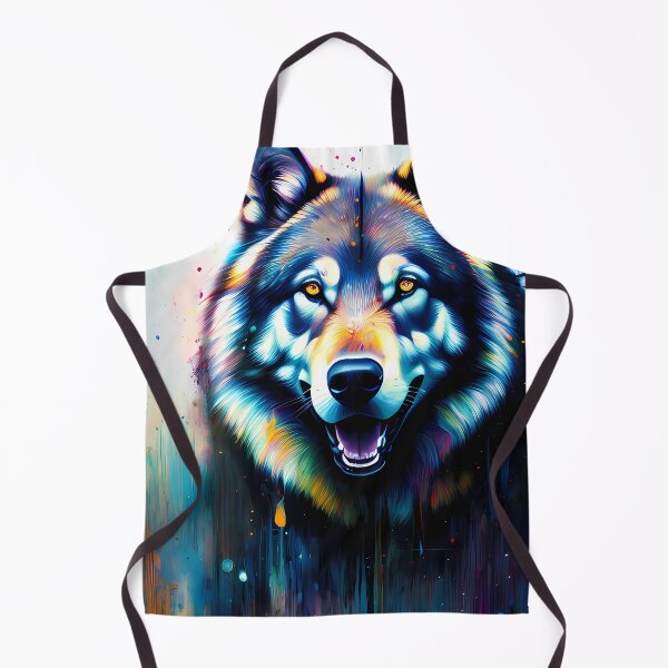Item preview, Urban Graffiti Wolf Oil Painting Splattered designed and sold by SableSyndciate.