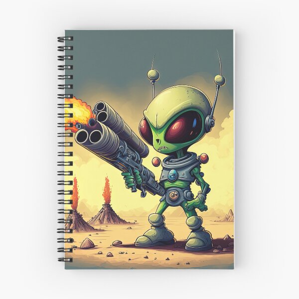 Item preview, Lovely Alien with a rocket lazer gun designed and sold by mrlongfield.