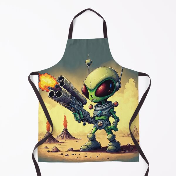 Item preview, Lovely Alien with a rocket lazer gun designed and sold by mrlongfield.