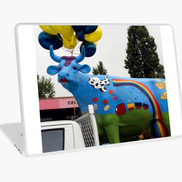 Ruby the Rainbow Cow Laptop Skin