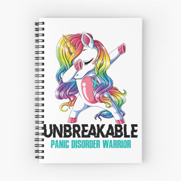 Item preview, Panic Disorder Awareness - Unicorn Panic Disorder Warrior Ribbon UNBREAKABLE designed and sold by Fernandezf.