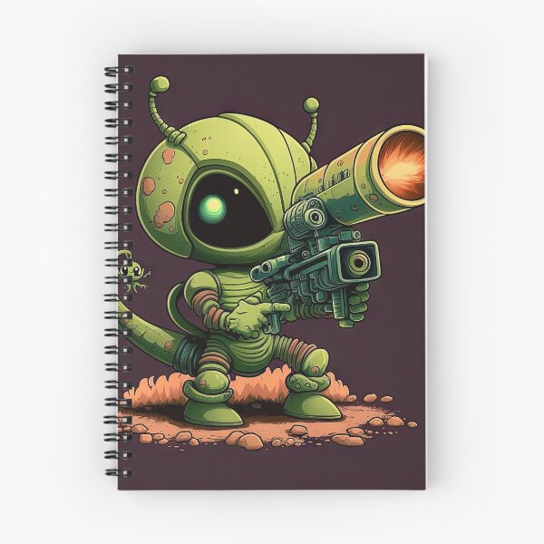 Item preview, Lovely Alien with a rocket lazer gun designed and sold by mrlongfield.