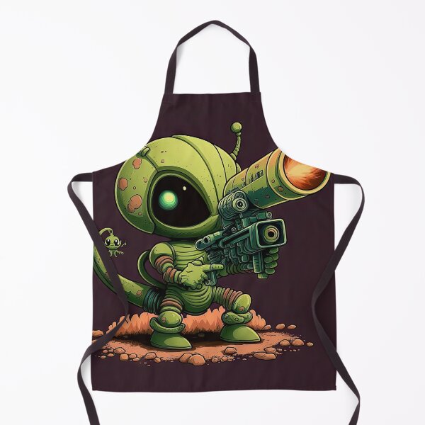 Item preview, Lovely Alien with a rocket lazer gun designed and sold by mrlongfield.