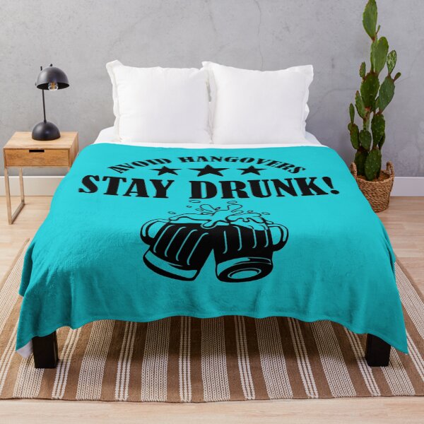 Item preview, Avoid Hangovers Stay Drunk, Funny Drinking Quote, Beer Lover Quote designed and sold by DesignHouse07.