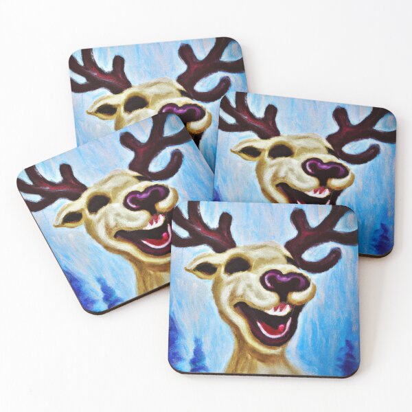 Item preview, El fantasma de un reno feliz designed and sold by MyOilArt4you.