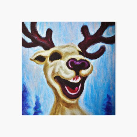 Item preview, The ghost of a happy Reindeer designed and sold by MyOilArt4you.