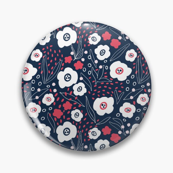 Item preview, Red, Blue, white floral designed and sold by DesignsbyRoochita Studio.