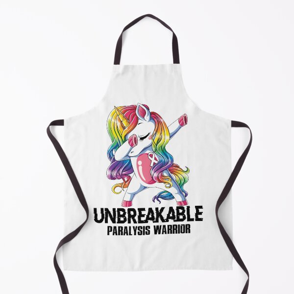 Item preview, Paralysis Awareness - Unicorn Paralysis Warrior Ribbon UNBREAKABLE designed and sold by Fernandezf.