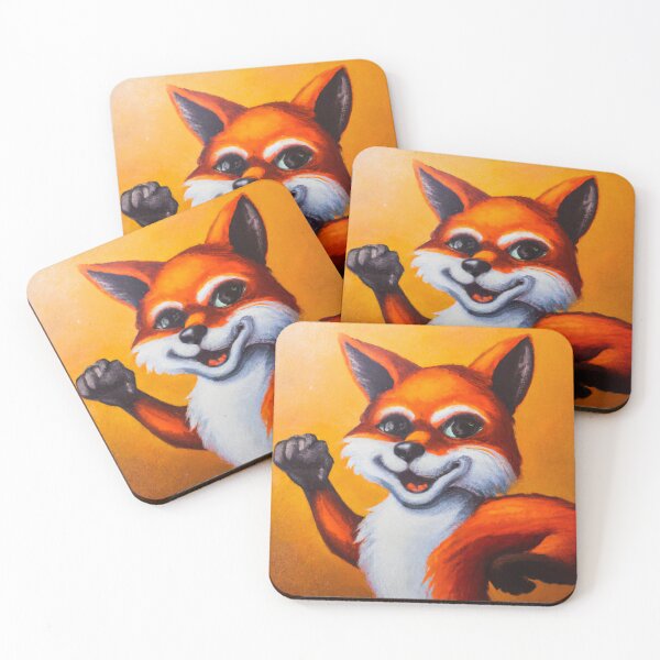 Item preview, motivated fox designed and sold by MyOilArt4you.