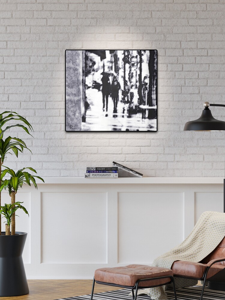 Thumbnail 1 of 4, Metal Print, Berkeley, Rainy Day designed and sold by Paul Baidoa.