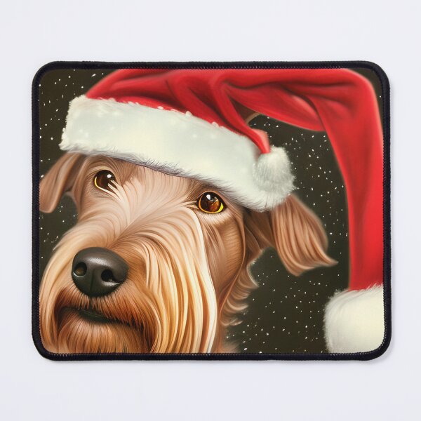 Item preview, Christmas Irish Terrier Wearing A Santa Hat designed and sold by ZenEverAI.