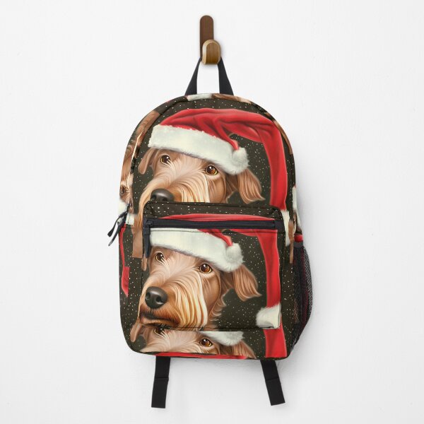 Item preview, Christmas Irish Terrier Wearing A Santa Hat designed and sold by ZenEverAI.