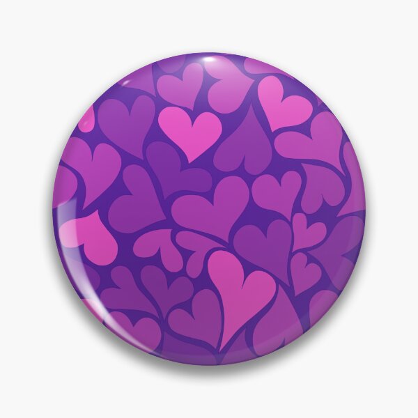 Item preview, Cute Valentine's Neon Purple Hearts designed and sold by WeArePear.