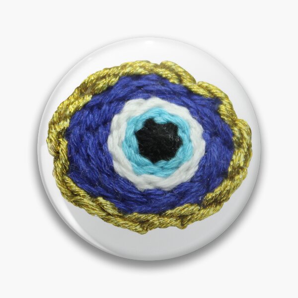 Item preview, Gold Evil Eye Embroidered Patch designed and sold by moonfawnco.