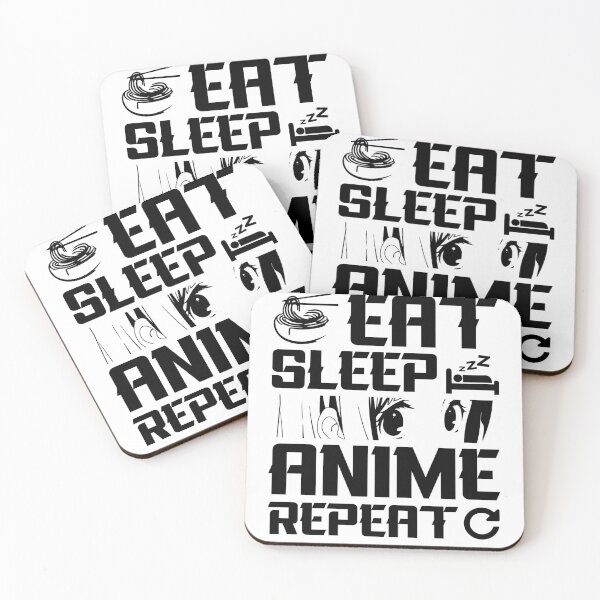 Item preview, eat sleep anime repeat designed and sold by Splinter300.