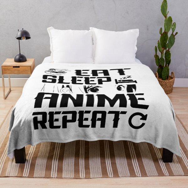 Item preview, eat sleep anime repeat designed and sold by Splinter300.