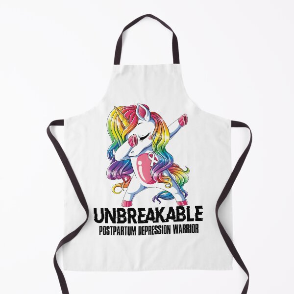 Item preview, Postpartum Depression Awareness - Unicorn Postpartum Depression Warrior Ribbon UNBREAKABLE designed and sold by Fernandezf.