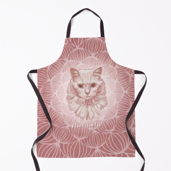 Item preview, Angora Cat Pink Blush Smiling Face "I love you too" designed and sold by DuFauna.