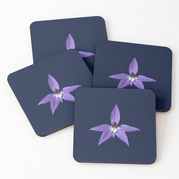 Item preview, Orchid flower on blue designed and sold by quentinjlang.