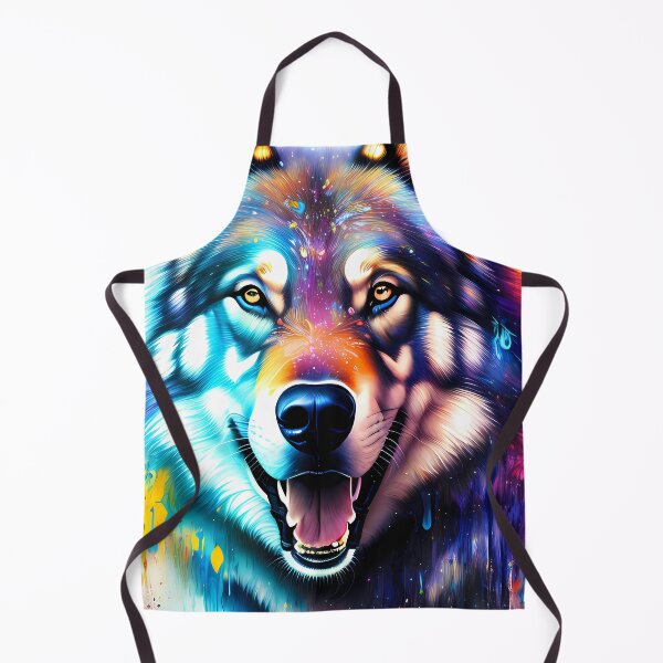 Item preview, Urban Graffiti Wolf Oil Painting Splattered designed and sold by SableSyndciate.