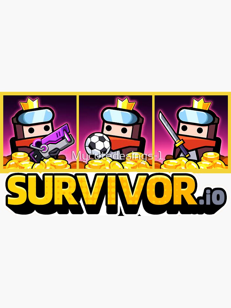 Survivor. io Game, zombie video game Sticker for Sale by Mycutedesings-1