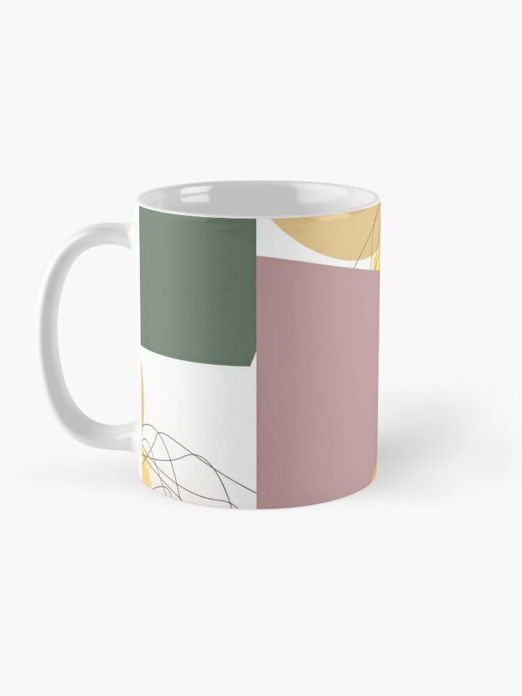 Alternate view of Geometric Shapes - Abstract Lines and Shapes Coffee Mug