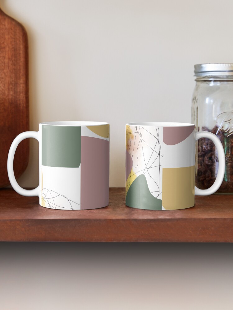 Alternate view of Geometric Shapes - Abstract Lines and Shapes Coffee Mug