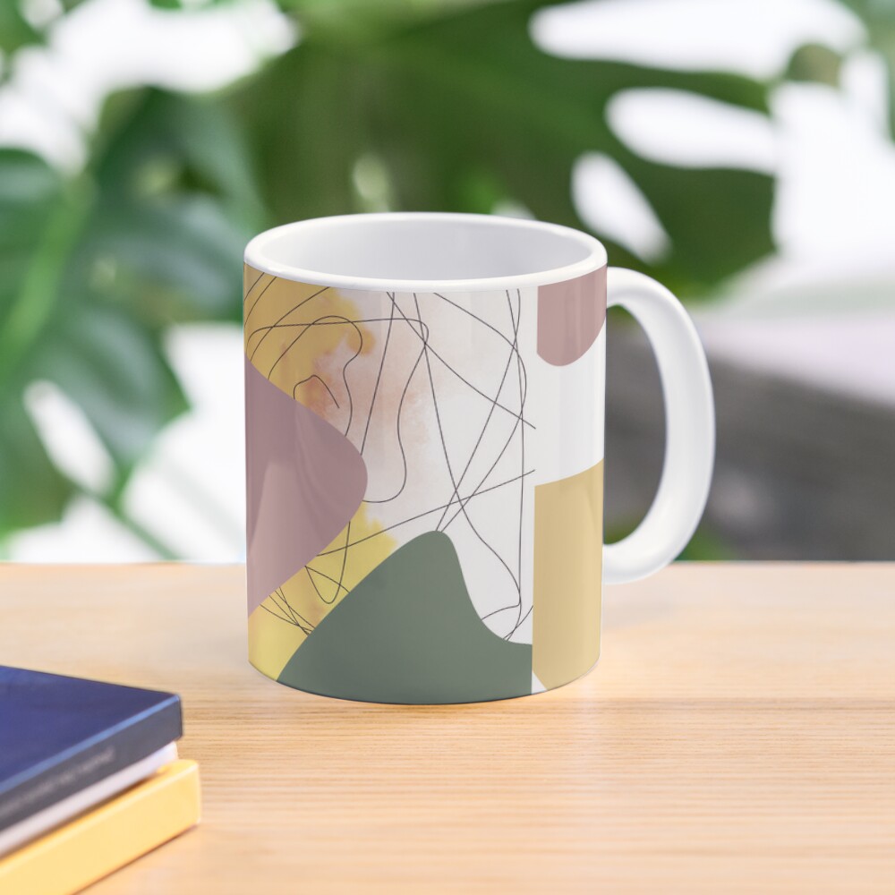 Geometric Shapes - Abstract Lines and Shapes Coffee Mug