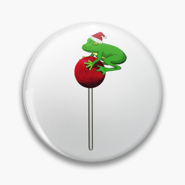 Item preview, Lollipop Christmas Frog designed and sold by VerdeDoodleDuck.