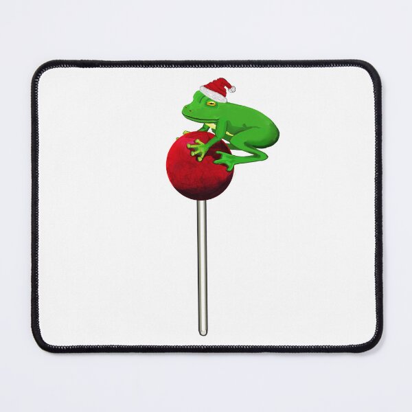 Item preview, Lollipop Christmas Frog designed and sold by VerdeDoodleDuck.