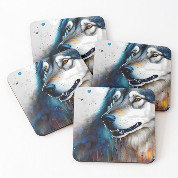 Item preview, Urban Graffiti Wolf Oil Painting Splattered designed and sold by SableSyndciate.