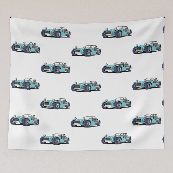 Item preview, Caterham Seven in sky blue designed and sold by OutlinedIcons.