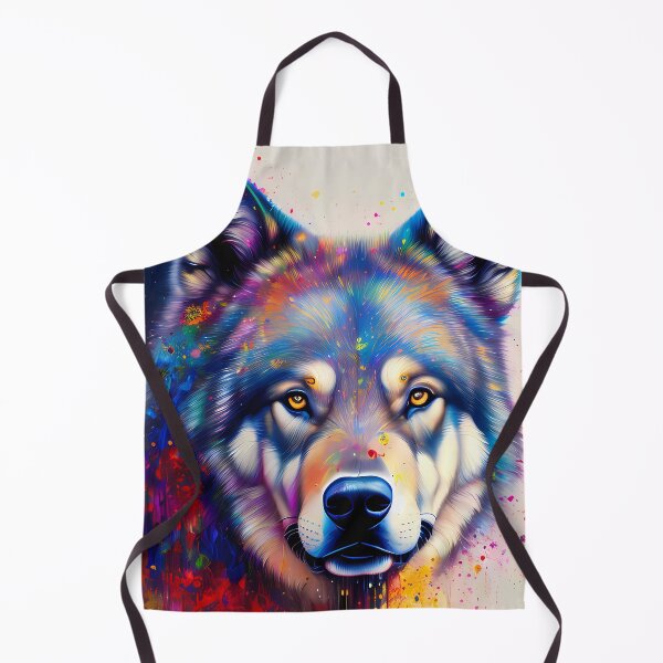 Item preview, Urban Graffiti Wolf Oil Painting Splattered designed and sold by SableSyndciate.