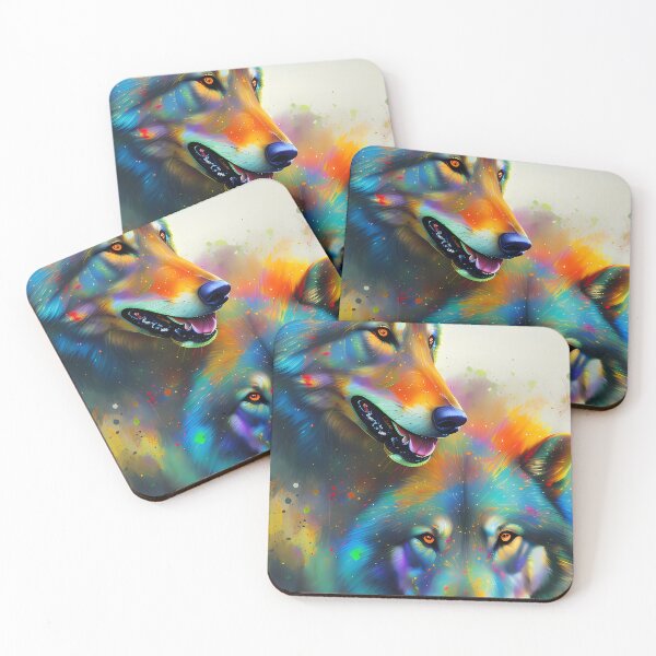Item preview, Urban Graffiti Wolf Oil Painting Splattered designed and sold by SableSyndciate.