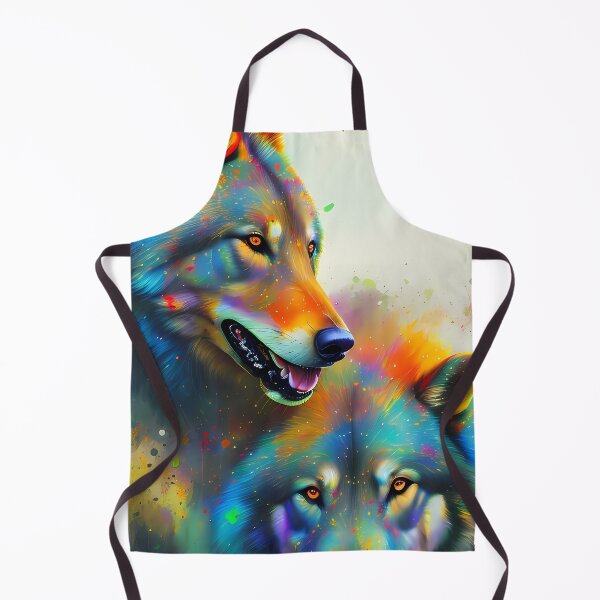 Item preview, Urban Graffiti Wolf Oil Painting Splattered designed and sold by SableSyndciate.