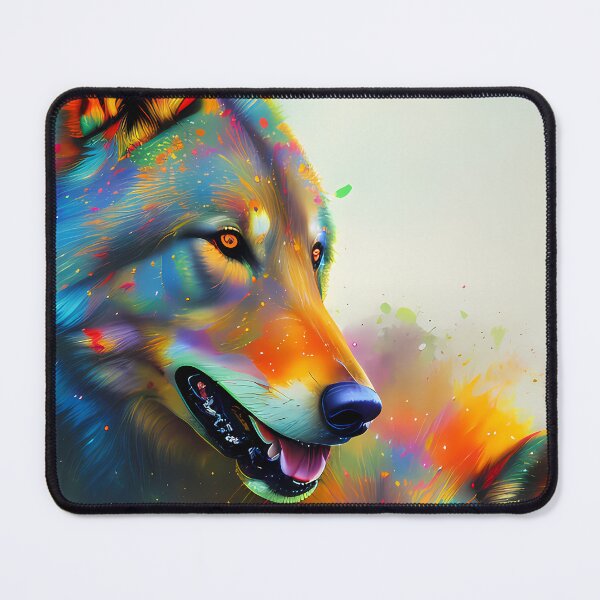 Item preview, Urban Graffiti Wolf Oil Painting Splattered designed and sold by SableSyndciate.