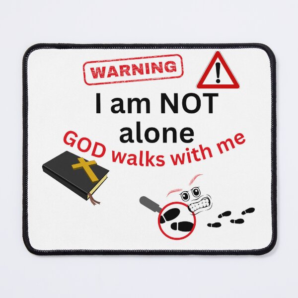 Item preview, I am not alone, GOD walks with me designed and sold by DesignsbyDemand.