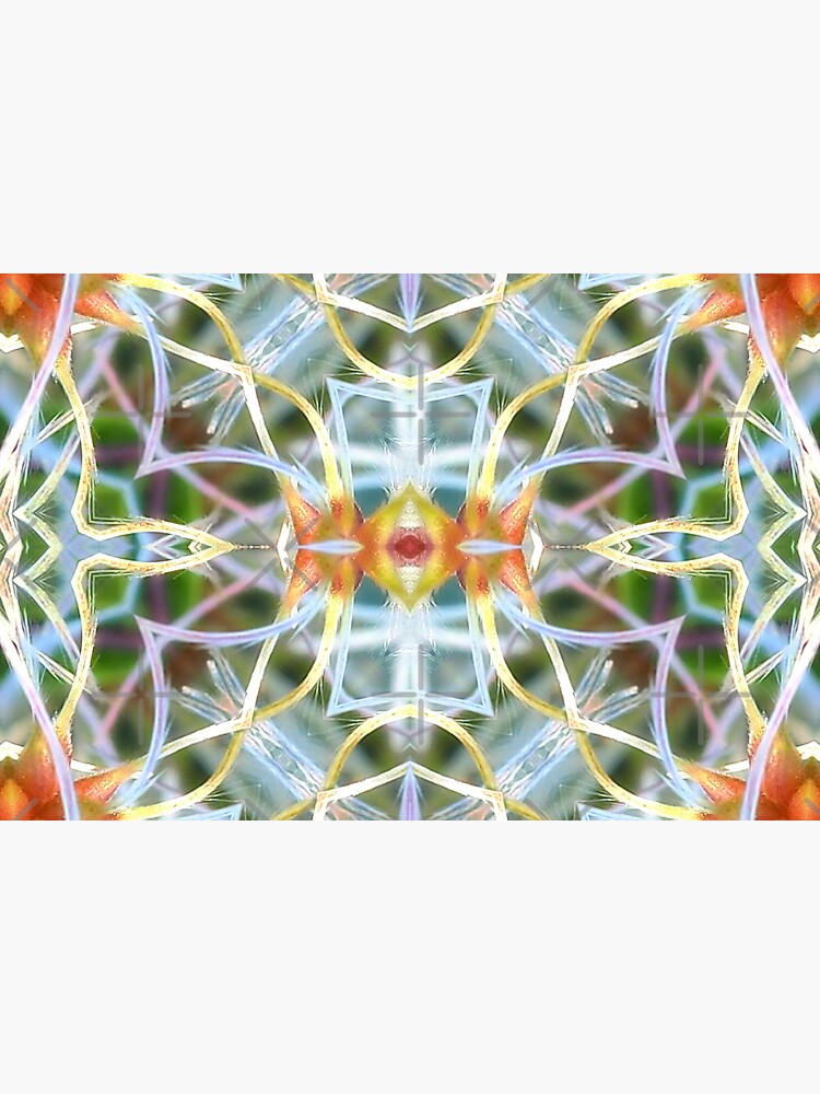 Thumbnail 3 of 3, Sticker, Abstract mandala designed and sold by wildfaun.