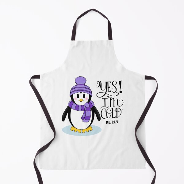 Item preview, Yes! I’m Cold, Me 24/7 Winter Penguin in Purple designed and sold by Gsallicat.