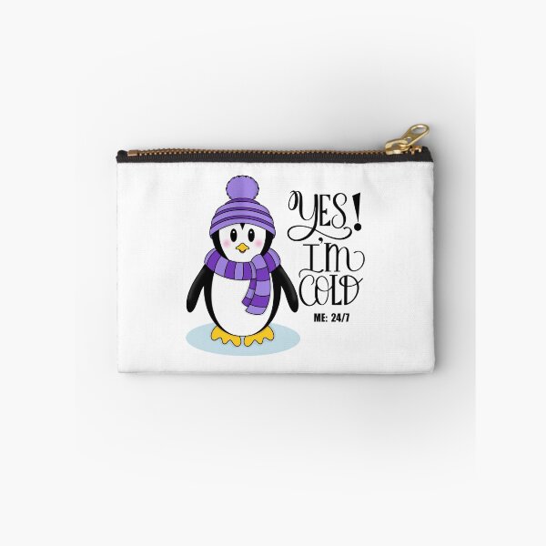 Item preview,  Yes!  I’m Cold, Me 24/7 Winter Penguin in Purple designed and sold by Gsallicat.