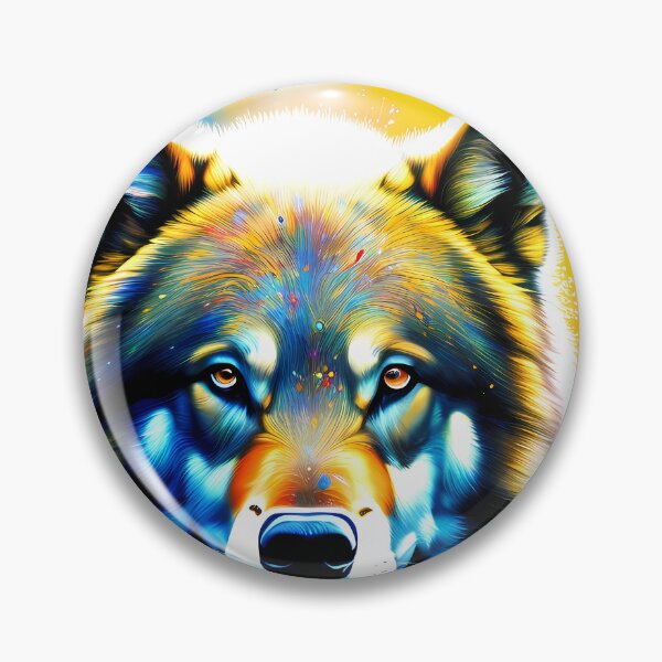 Artikelvorschau, Städtisches Graffiti-Wolf-Ölgemälde bespritzt entworfen und verkauft von SableSyndciate.