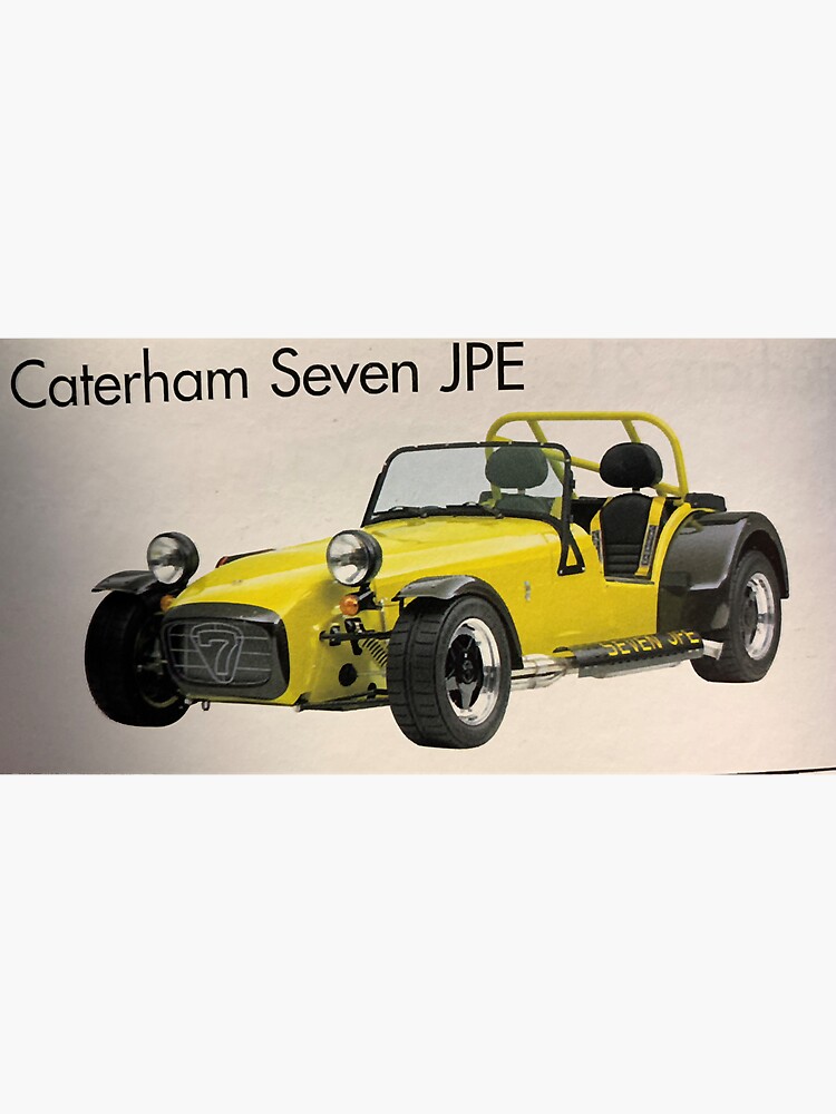 "caterham seven JPE." Sticker for Sale by OutlinedIcons Redbubble